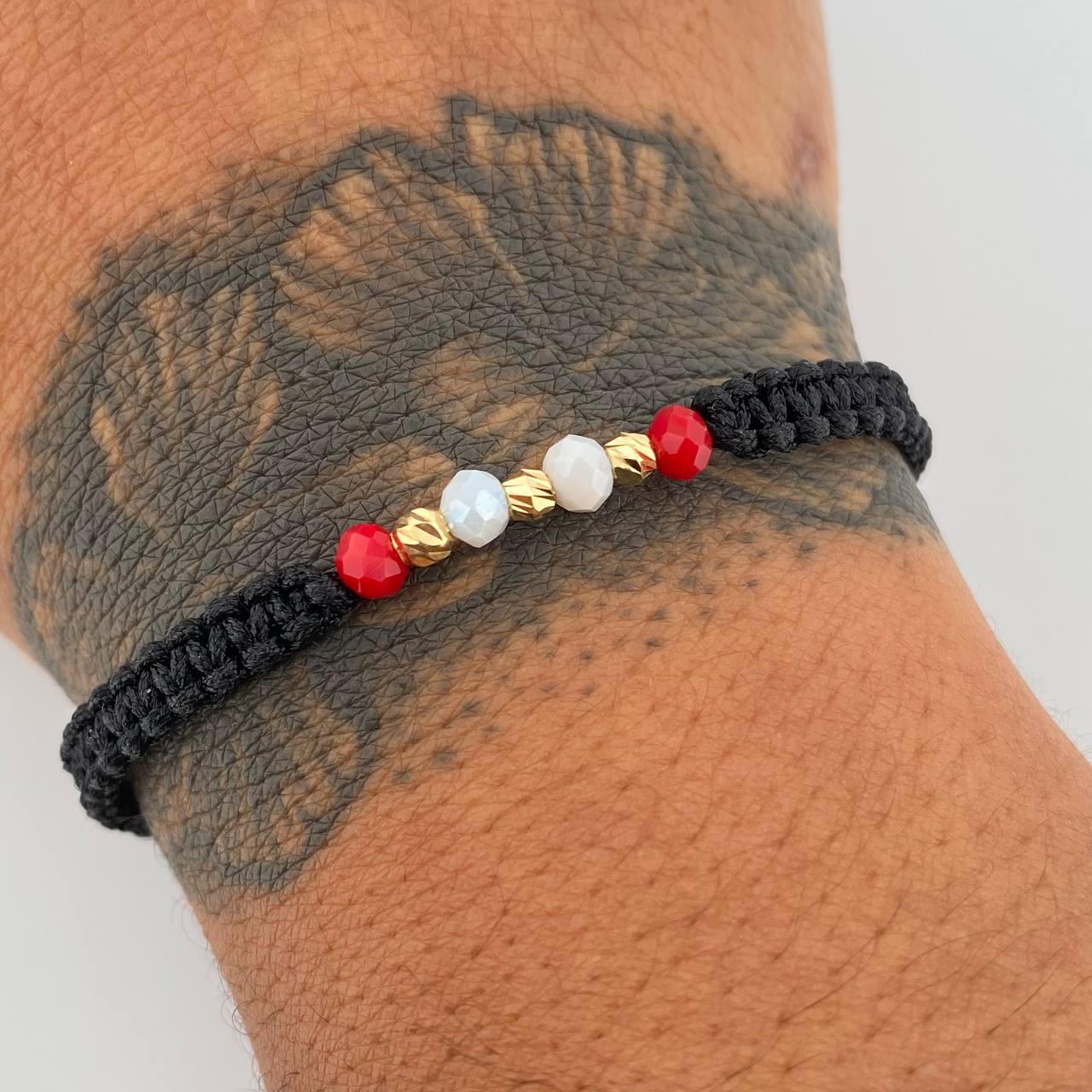 Black Rondelle Bracelet 0.15gr / 18K Gold &