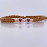 Beige Hearts Bracelet 0.15gr / 18K Gold &