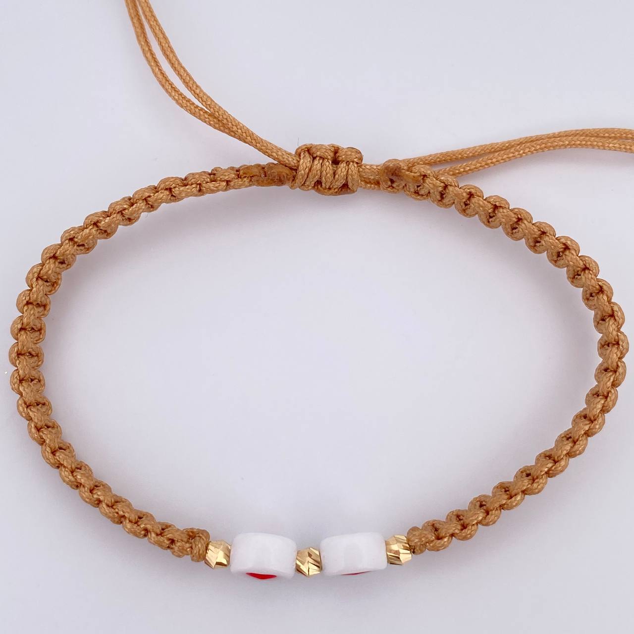 Beige Hearts Bracelet 0.15gr / 18K Gold &