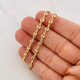 Tobillera GC 3.45g / 10 1/2 in / 4.05mm Oro Amarillo 18K