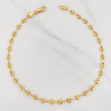 Tobillera GC 3.45g / 10 1/2 in / 4.05mm Oro Amarillo 18K