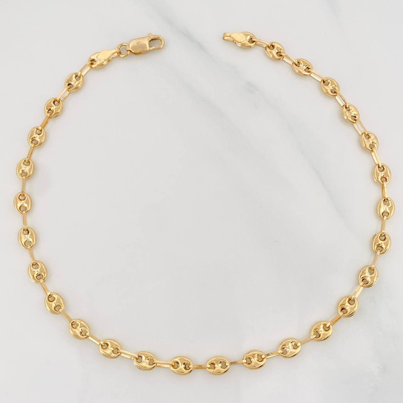 Tobillera GC 3.9g / 10 3/4 in / 4.5mm Oro Amarillo 18K