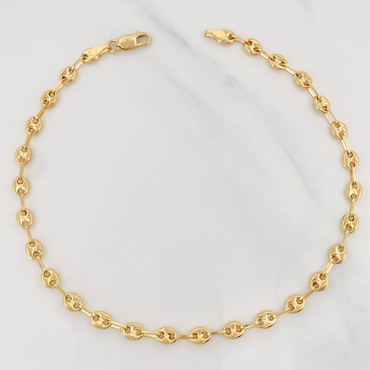 GC Anklet 3.9g / 10 3/4 in / 4.5mm 18K Yellow Gold