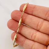 Pulso Rustica Dubai 3.35g / 8 1/2 in / 3.38mm Oro Amarillo 18K