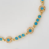Tennis Bracelet Halo 9.25g / 6 3/4 in / 3.96mm Yellow Gold 18K