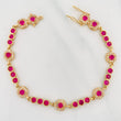 Tennis Bracelet Halo 9.15g / 6 3/4 in / 3.96mm Yellow Gold 18K