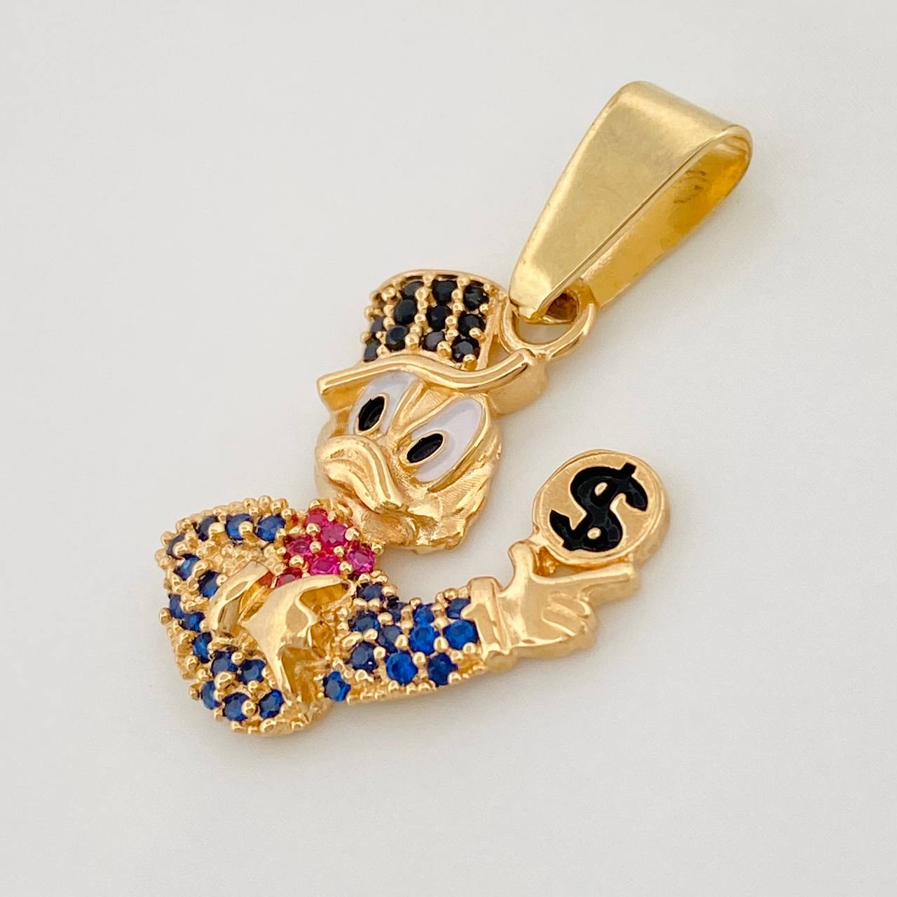 Dije Pato Dinero 2.8g / 1 in Oro Amarillo 18K