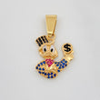 Dije Pato Dinero 2.8g / 1 in Oro Amarillo 18K