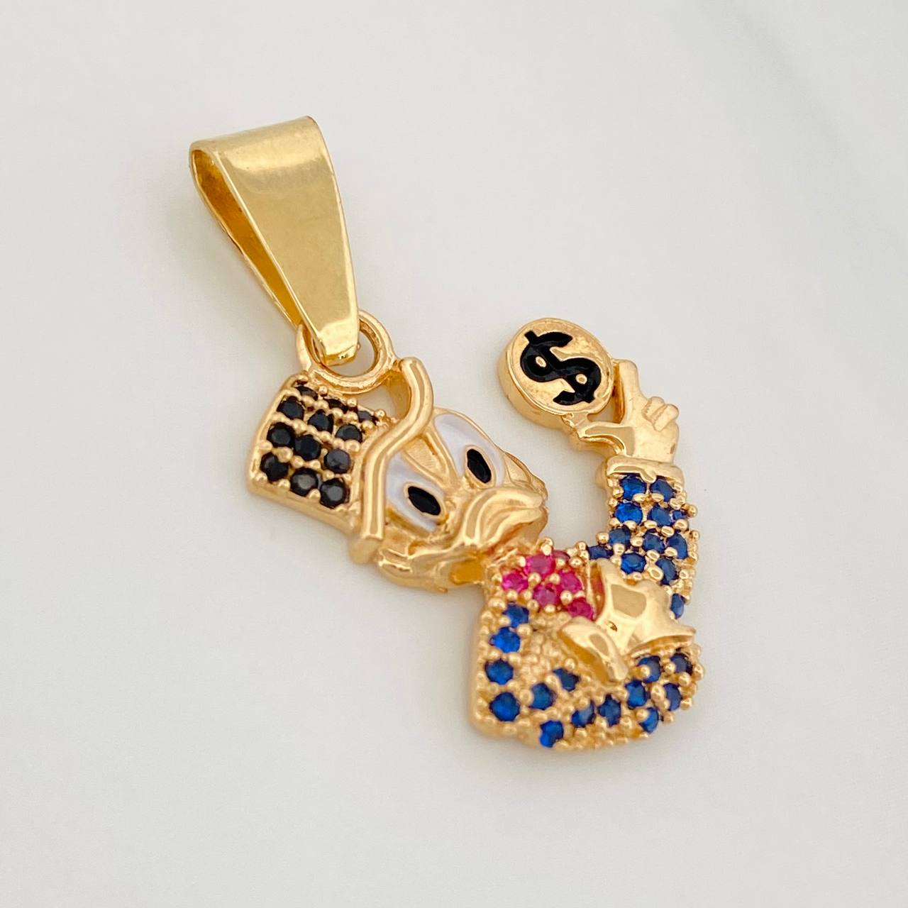 Dije Pato Dinero 2.8g / 1 in Oro Amarillo 18K