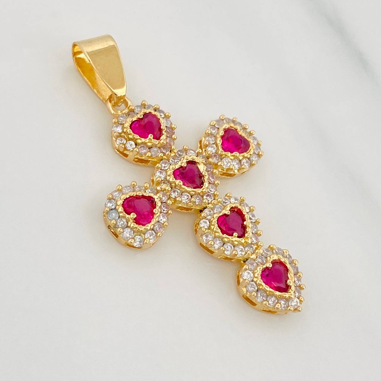 Thick Cross Pendant 3.35g / 1 1/2 in Yellow Gold 18K