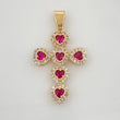 Thick Cross Pendant 3.35g / 1 1/2 in Yellow Gold 18K