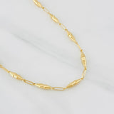 Cadena Rustica Dubai 8.6g / 24 in / 3.53mm Oro Amarillo 18K