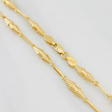 Cadena Rustica Dubai 8.6g / 24 in / 3.53mm Oro Amarillo 18K