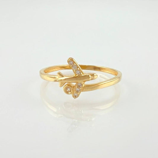 Anillo Avion 1.55 g / T8 Oro Amarillo 18K