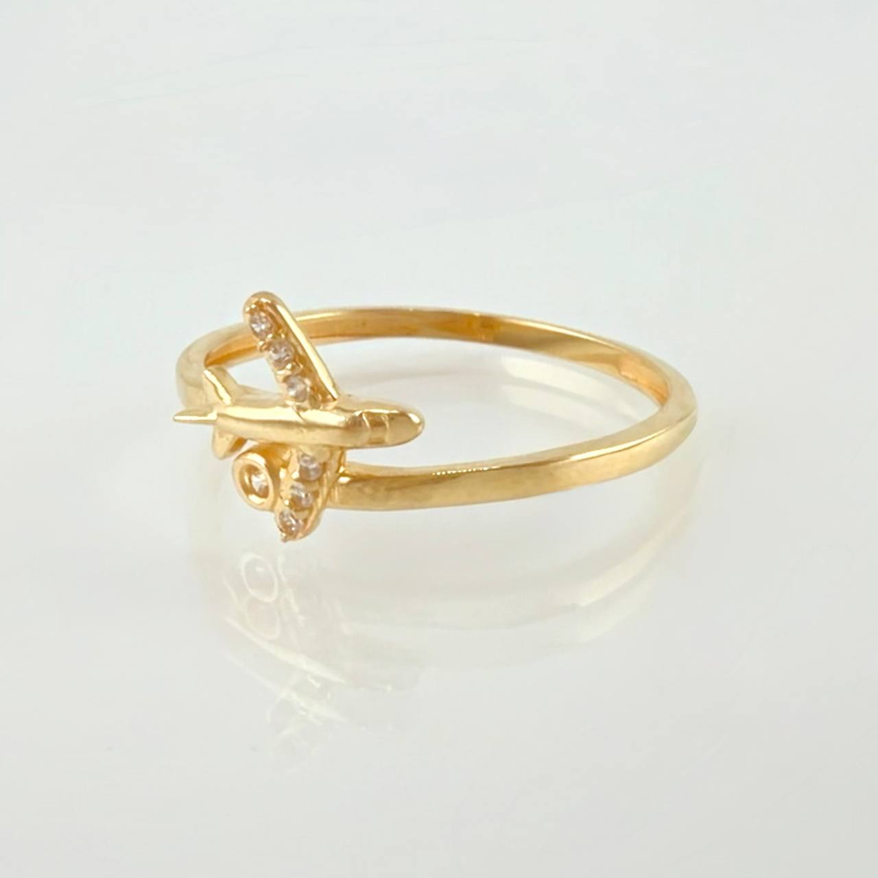 Anillo Avion 1.55 g / T8 Oro Amarillo 18K