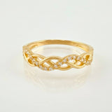 Anillo Multiples Infinitos 2.1 g / T7 1/2 Oro Amarillo 18K