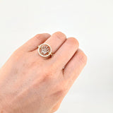 Anillo Corona Movil 4.15 g / T7 1/4 Tres Oros 18K