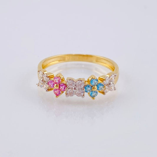 Anillo Copos Estrella 2.15 g / T6 3/4 Oro Amarillo 18K