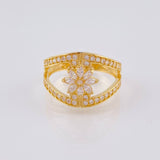 Anillo Estrella De Rombos Comvergentes 3.7 g / T7 1/4 Oro Amarillo 18K