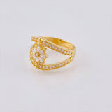 Anillo Estrella De Rombos Comvergentes 3.7 g / T7 1/4 Oro Amarillo 18K