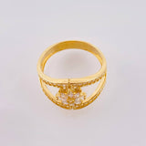 Anillo Estrella De Rombos Comvergentes 3.7 g / T7 1/4 Oro Amarillo 18K