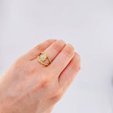 Anillo Estrella De Rombos Comvergentes 3.7 g / T7 1/4 Oro Amarillo 18K