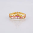 Anillo Doble Tiara 2.75 g / T6 1/4 Oro Amarillo 18K