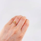 Anillo Doble Tiara 2.75 g / T6 1/4 Oro Amarillo 18K