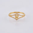 Anillo Corona Rombo 1.8 g / T8 1/4 Oro Amarillo 18K