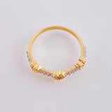 Anillo Trio De Corazones 1.95 g / T7 Oro Amarillo 18K