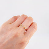 Anillo Trio De Corazones 1.95 g / T7 Oro Amarillo 18K