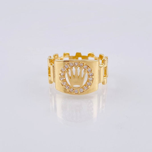 Anillo Corona 3.4 g / T7 3/4 Oro Amarillo 18K