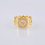 Anillo Corona 3.4 g / T7 3/4 Oro Amarillo 18K