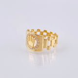 Anillo Corona 3.55 g / T7 1/2 Oro Amarillo 18K
