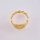 Anillo Corona 3.4 g / T7 3/4 Oro Amarillo 18K