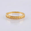 Anillo Solitario Carril Corazones 2.45 g / T6 Dos Oros Amarillo Blanco 18K