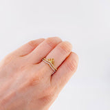 Anillo Pavonada 2.65 g / T6 3/4 Oro Amarillo 18K
