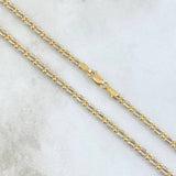 Ice Chain 11.7gr / 60cm / 3mm Two Yellow White Gold +3 18K