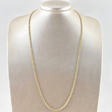 Ice Chain 11.4gr / 23.6in / Two Tone Yellow White 18K +4 ©