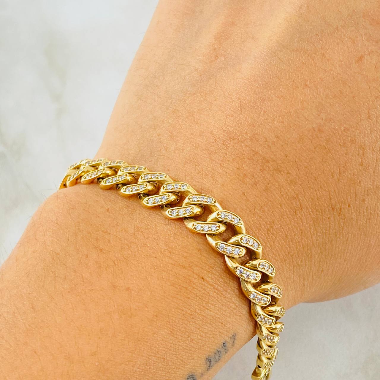 Cuban Links Bracelet Thick 17.35gr / 7 3/4 in / 18K Gold ©