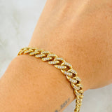 Cuban Links Bracelet Thick 17.35gr / 7 3/4 in / 18K Gold ©