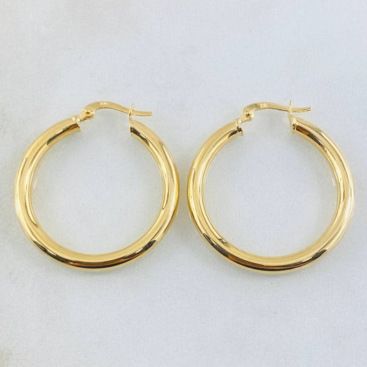 Candongas Jass 3.65gr / 1 1/4 in / Oro Amarillo 18K