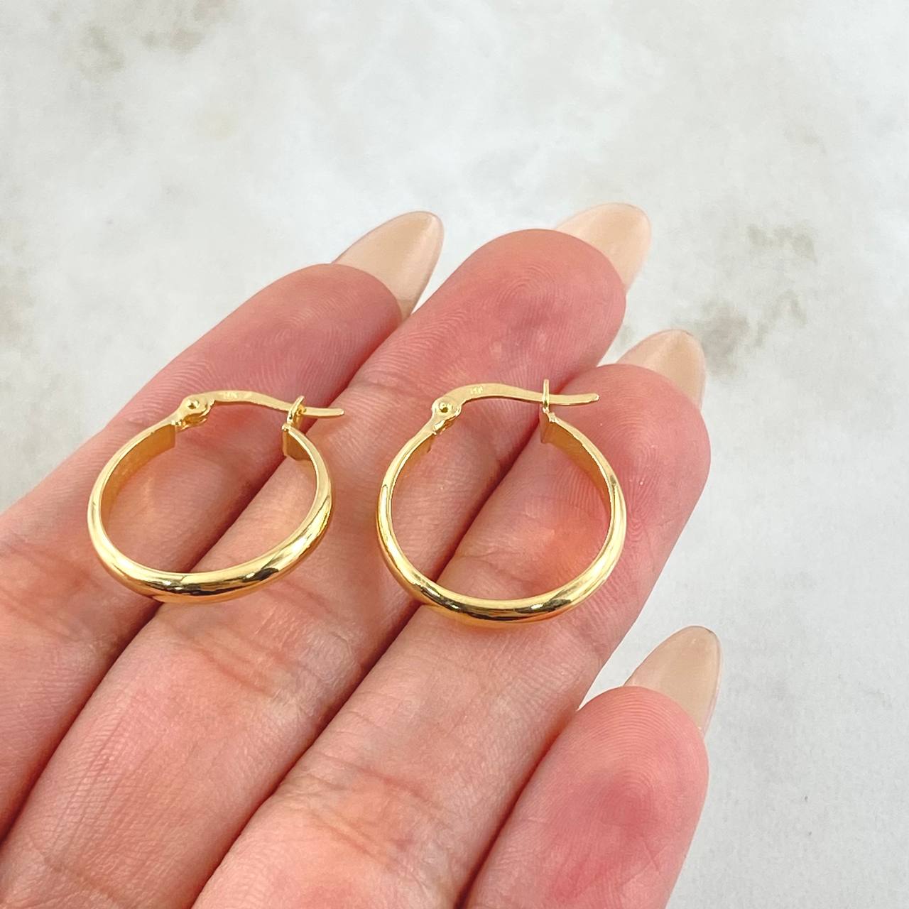 Candongas Nati 1.45gr / 3/4 in / Oro Amarillo 18K