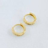 Candongas Carril 1.35gr / 1/4 in / Oro Amarillo 18K *