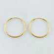 Candongas Aro Liso 0.75gr / 1/2 in / Oro Amarillo 18K