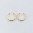 Smooth Hoop Earrings 0.6gr / 1/2 in / Yellow Gold 18K ©