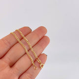 Pulso Cubano 1.5 g / 7 1/2 in / 2.5 mm Oro Amarillo 18K