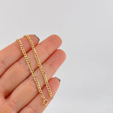 Pulso Cubano 1.1 g / 7 3/4 in / 2.5 mm Oro Amarillo 18K