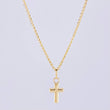 Wheat Chain Set + Cross Pendant / 1.75 g / 18 in Yellow Gold 18K