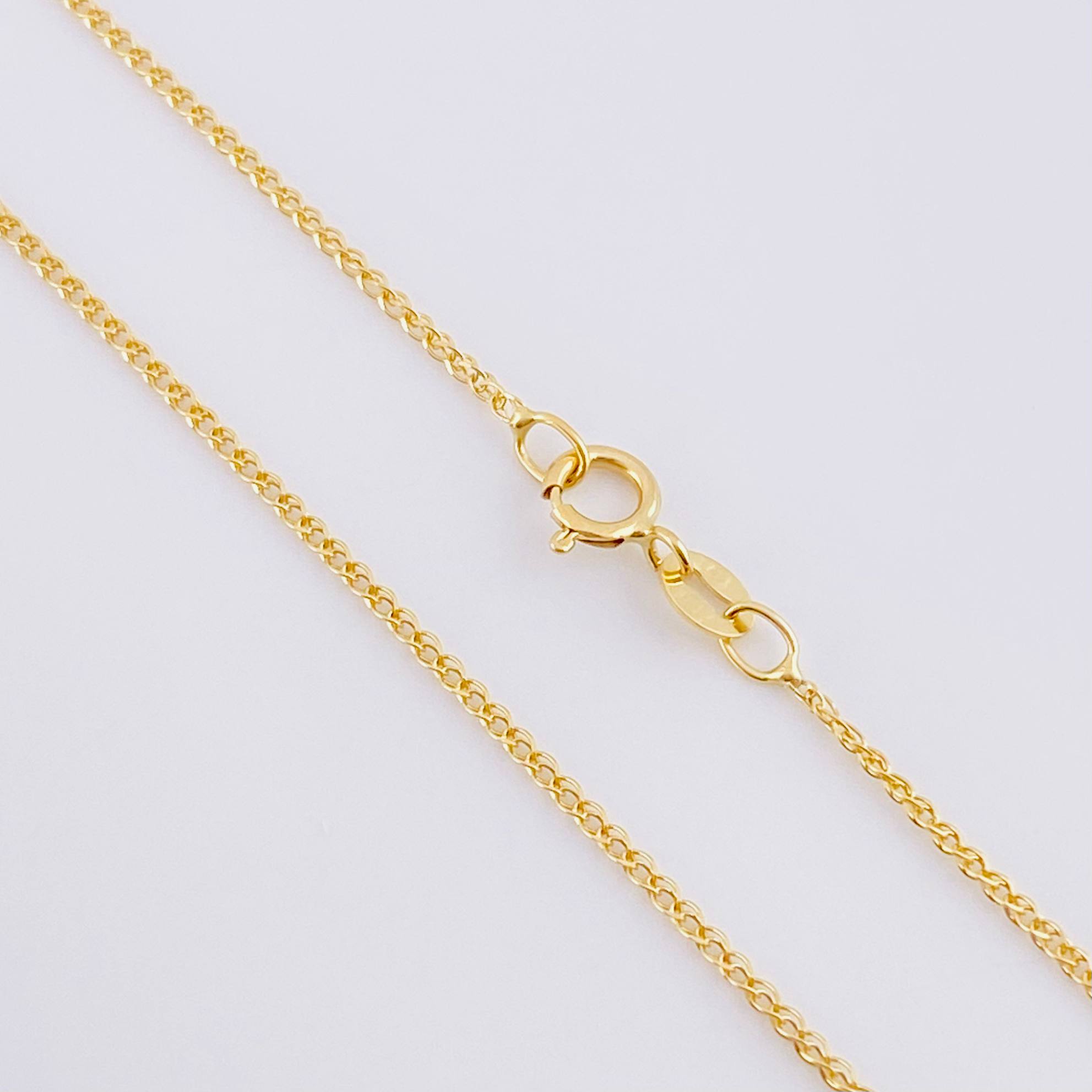Wheat Chain Set + Cross Pendant / 1.75 g / 18 in Yellow Gold 18K
